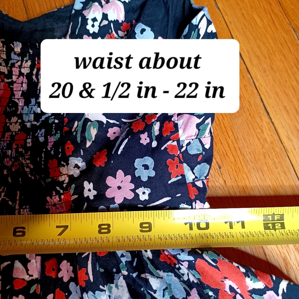 FREE PEOPLE floral meeting dress made in India runs like XS -S *see measur… - Picture 10 of 12